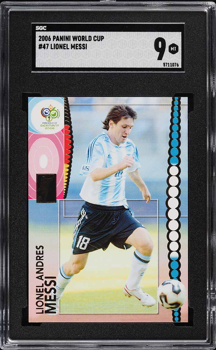 2006 Panini World Cup Germany Lionel Messi #47 SGC 9 MINT