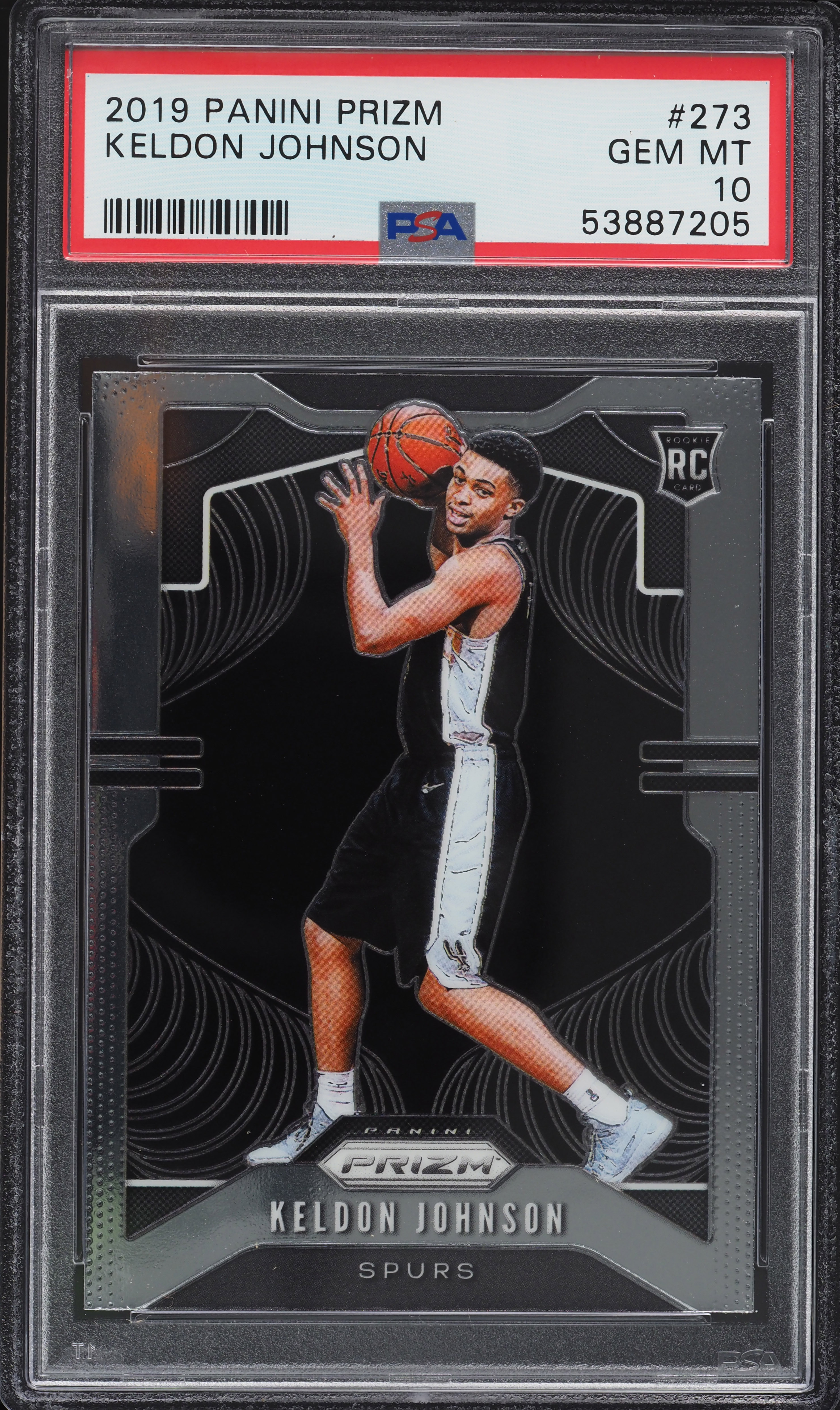2019-20 Panini Contenders Keldon Johnson Rookie Ticket On Card 