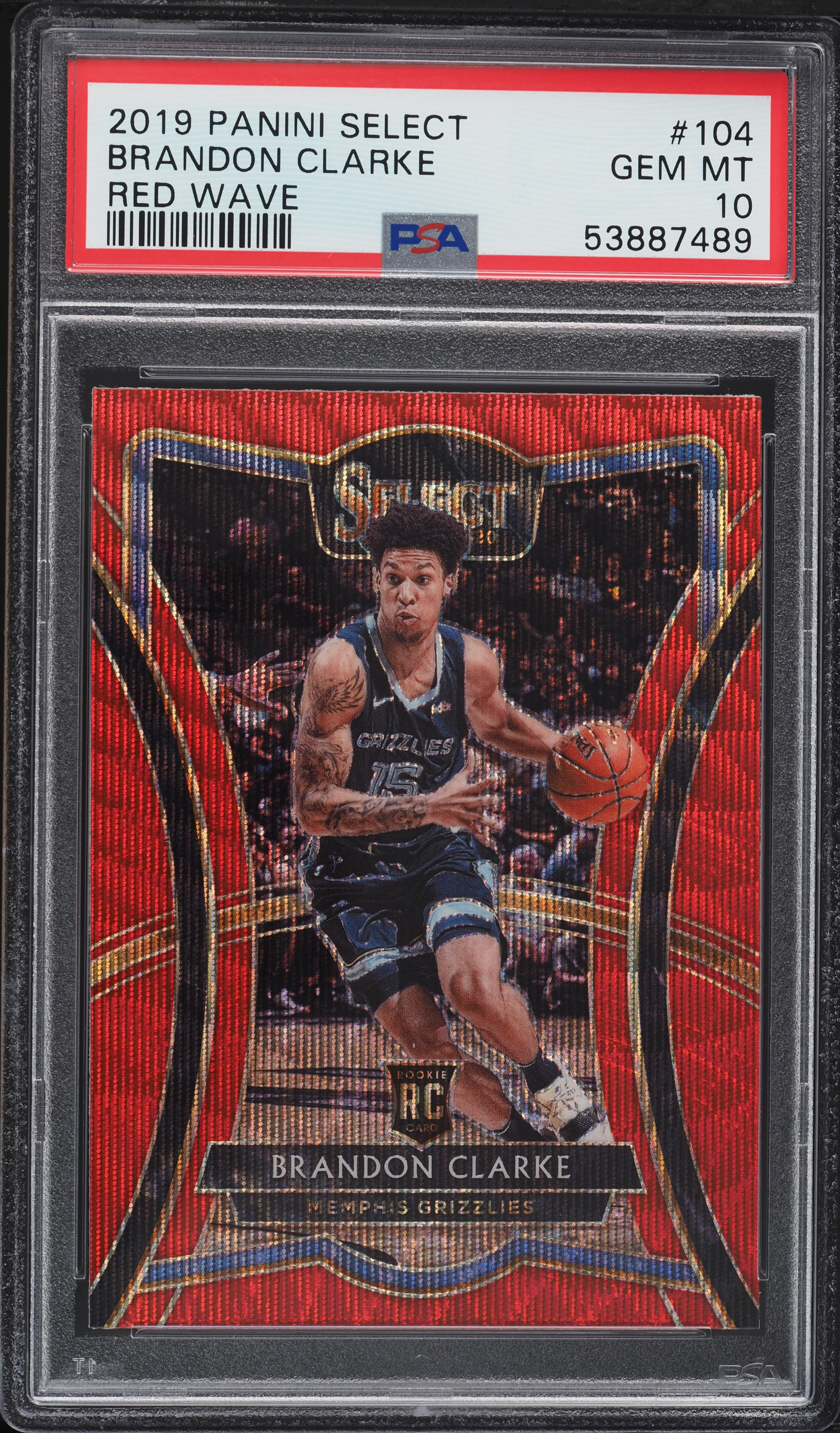 Panini Brandon Clarke RC Gold auto/10 鑑定 Panini Brandon Clarke RC Gold auto/10 鑑定