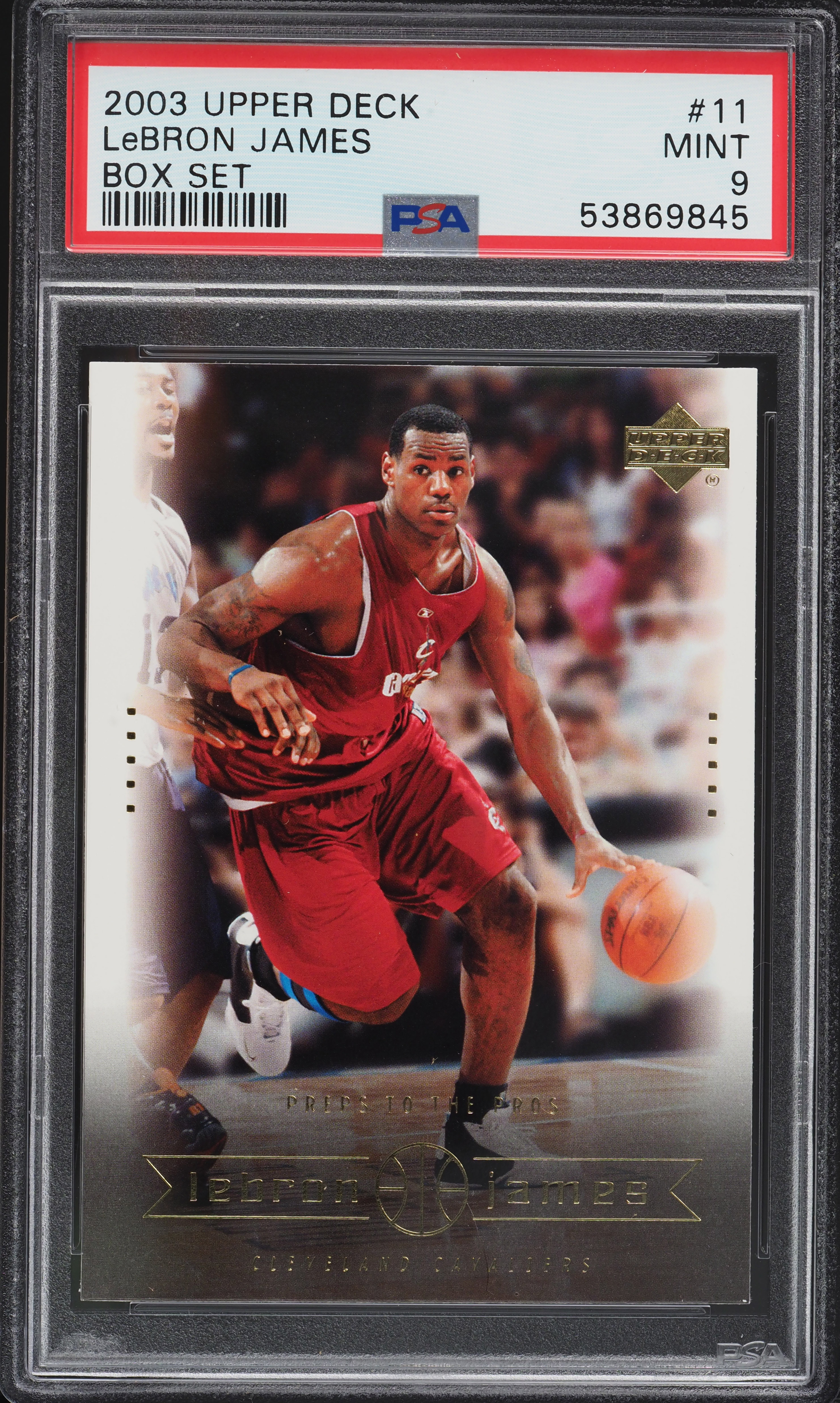 2003 Upper Deck Box Set LeBron James ROOKIE RC #11 PSA 9 MINT on