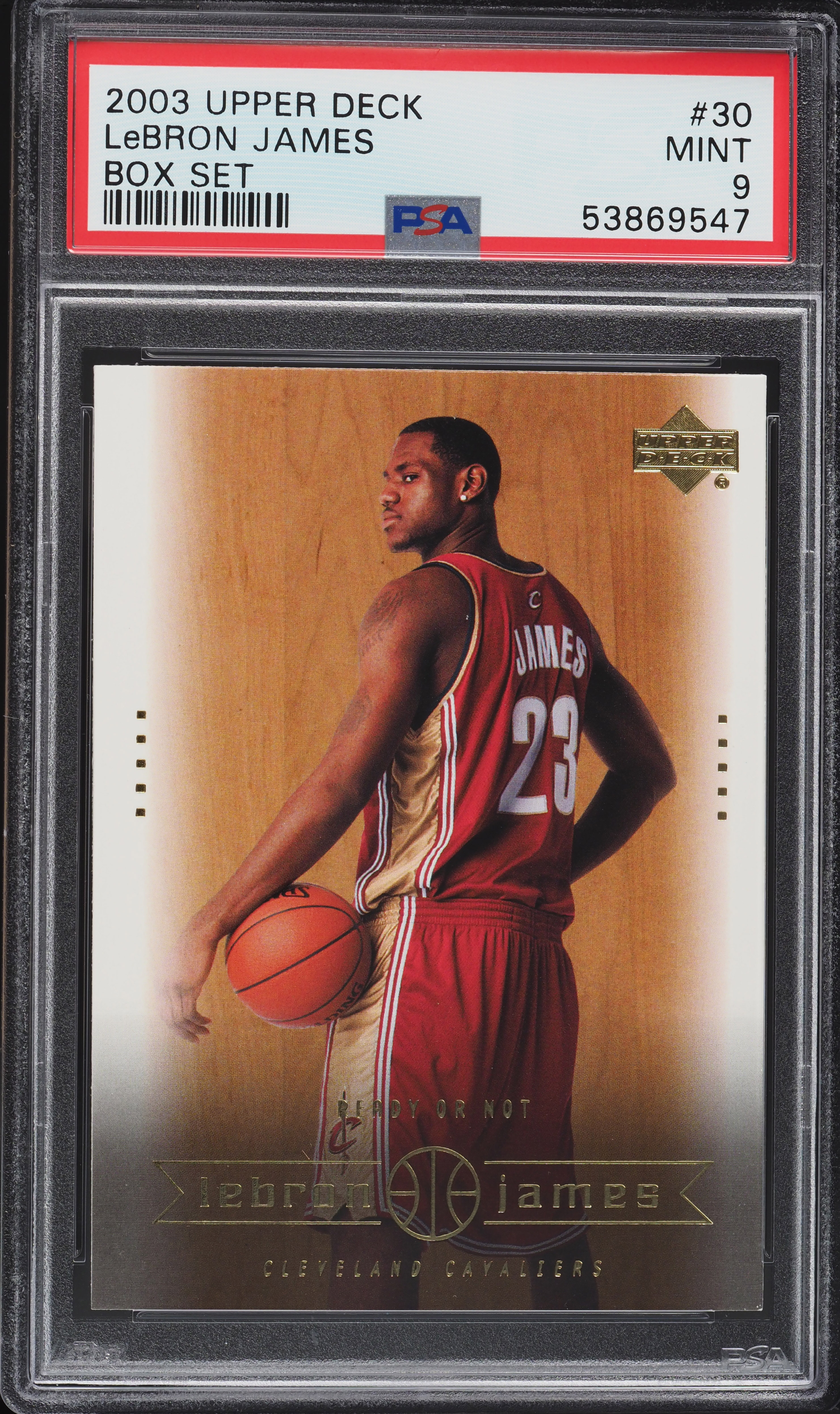 2003 Upper Deck Box Set LeBron James ROOKIE RC #30 PSA 9 MINT on