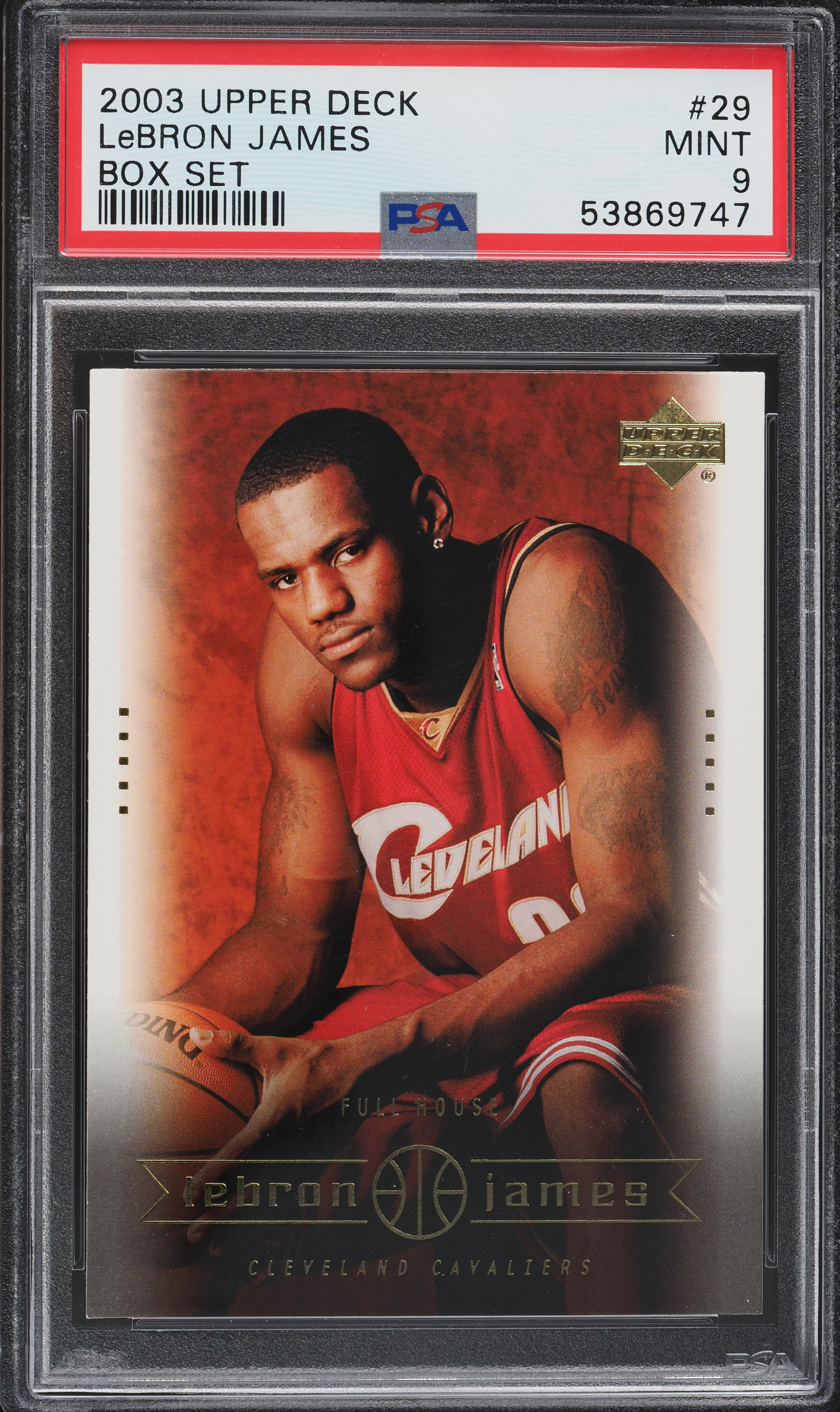 2003 Upper Deck Box Set LeBron James ROOKIE RC #29 PSA 9 MINT on