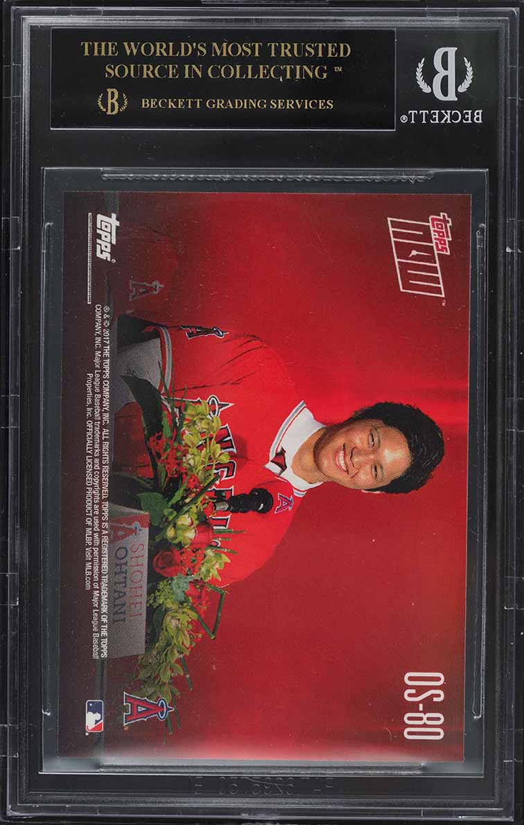 2017 Topps Now Off-Season Shohei Ohtani ROOKIE RC #OS80 BGS 10 BLACK LABEL