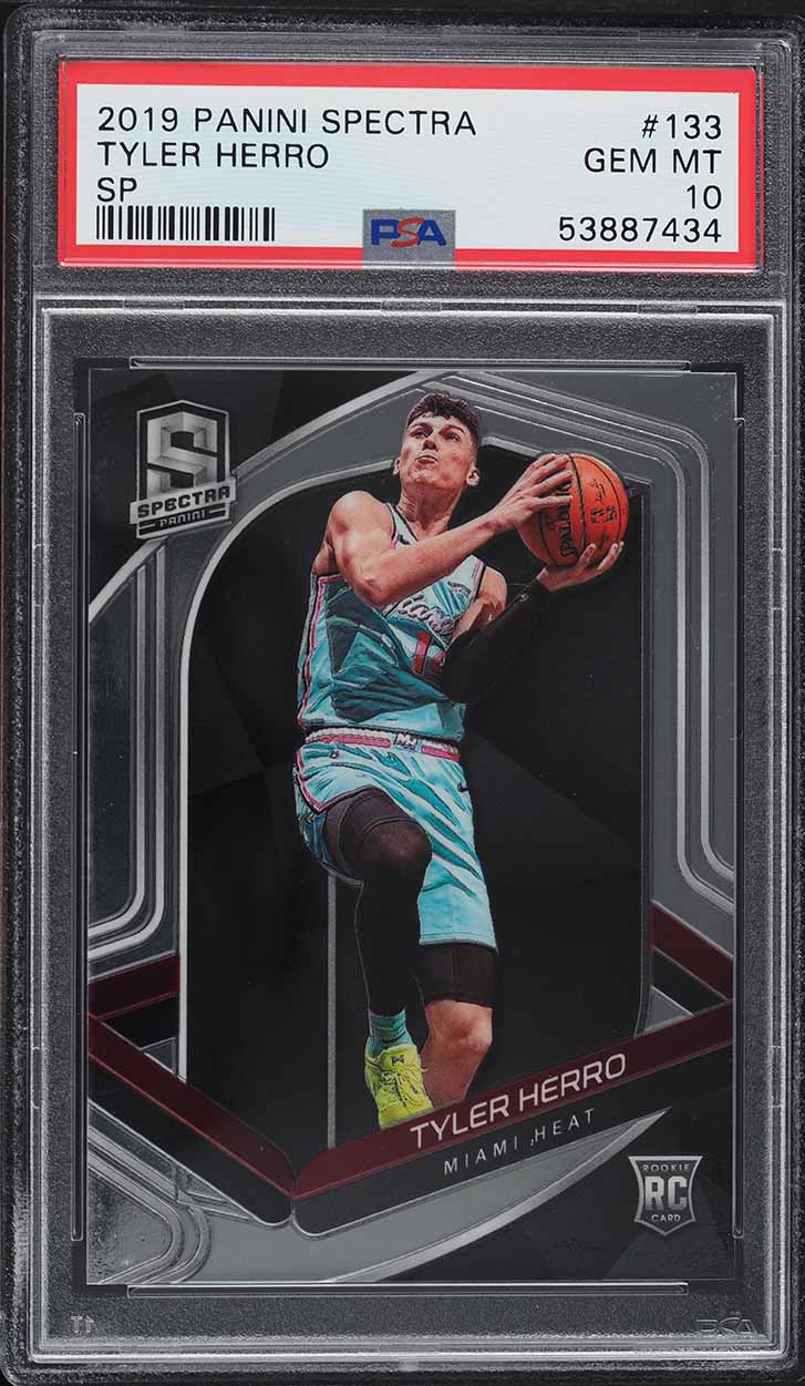 2019 Panini Spectra Tyler Herro SP ROOKIE #133 PSA 10 GEM MINT on