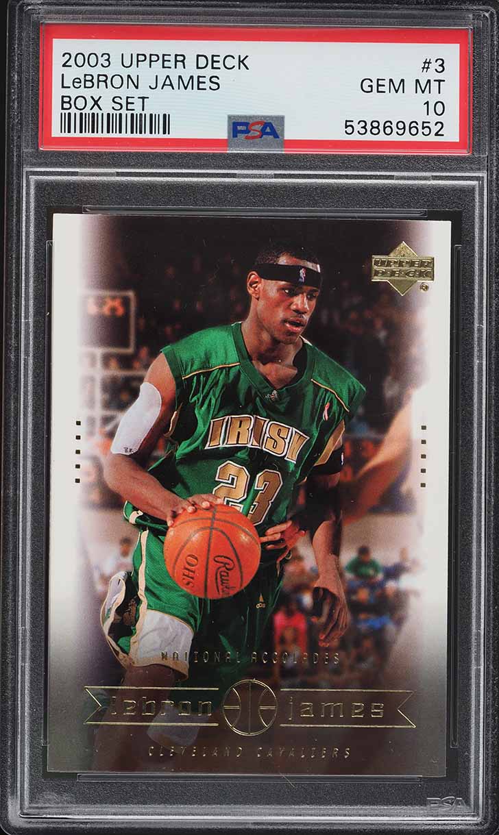 2003 Upper Deck Box Set LeBron James ROOKIE RC #3 PSA 10 GEM MINT