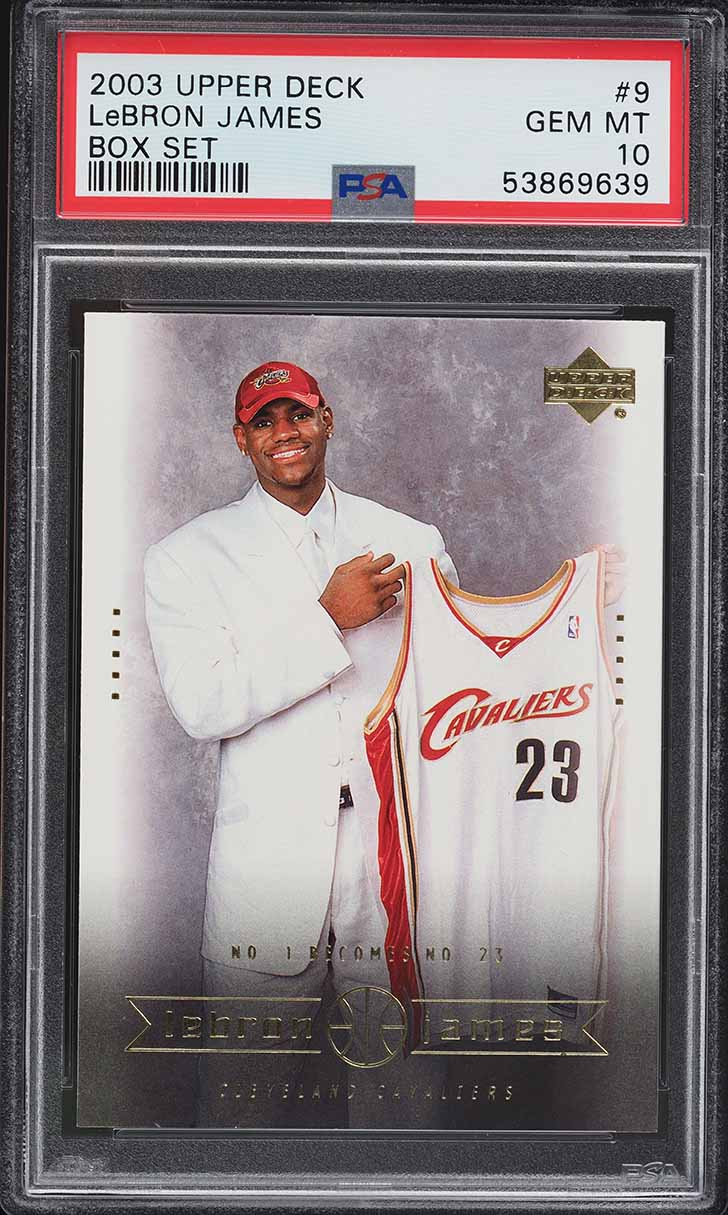その他 2003 UD Lebron james RC PSA 9 2003 Upper Deck Box Set LeBron James ROOKIE RC #9 PSA 10 GEM MINT