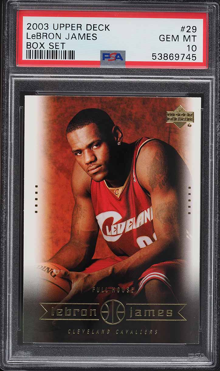 2003 Upper Deck Box Set LeBron James ROOKIE RC #29 PSA 10 GEM MINT 