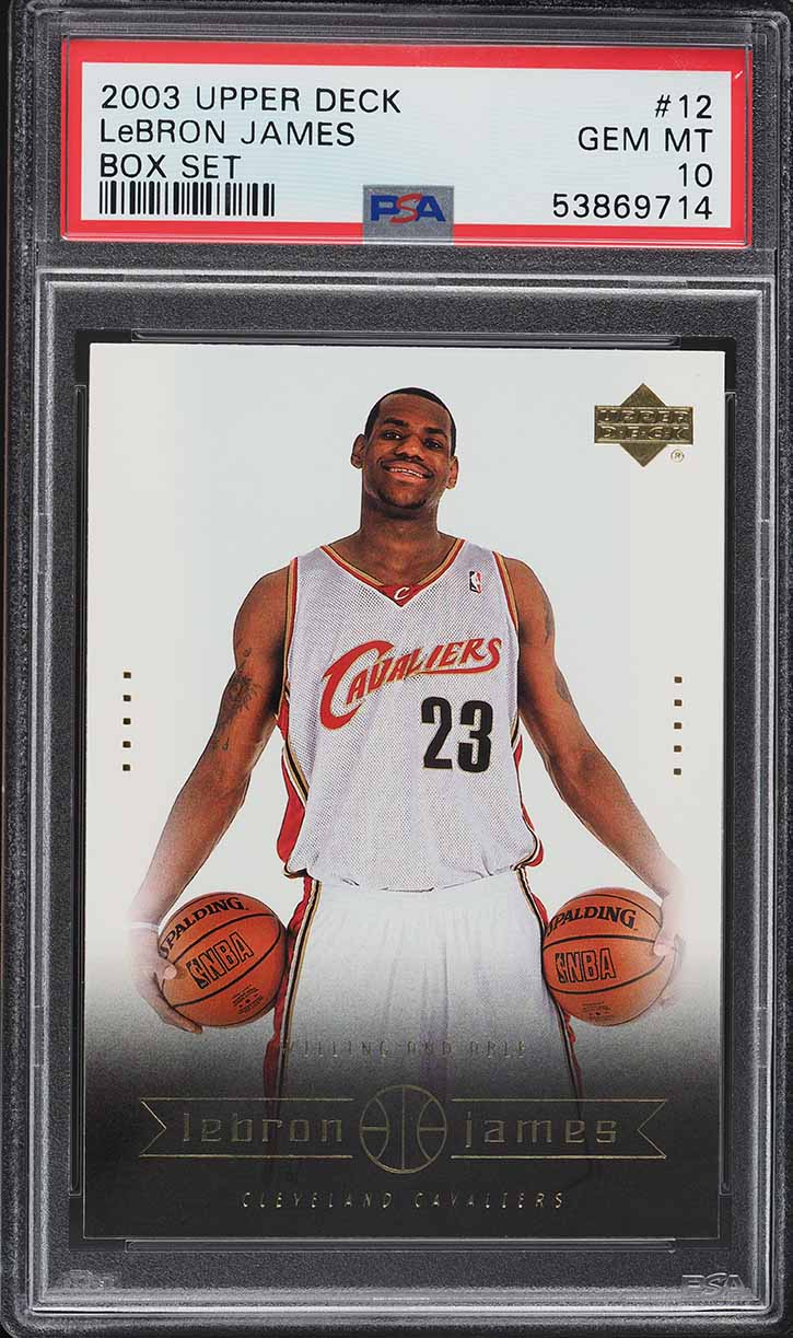 2003 Upper Deck Box Set LeBron James ROOKIE RC #12 PSA 10 GEM MINT