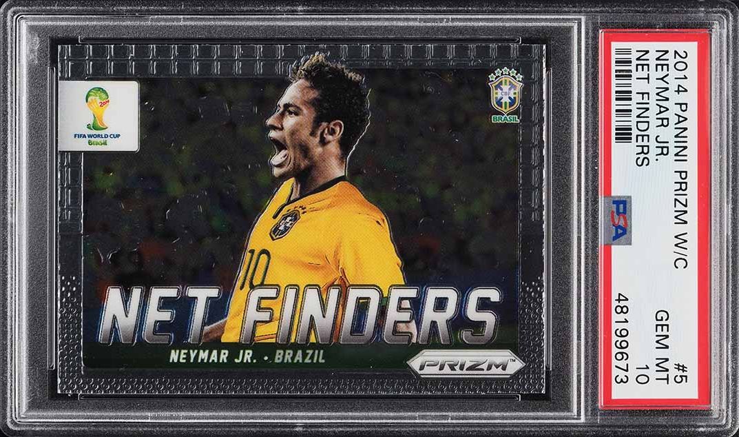 2014 Panini Prizm World Cup Net Finders Neymar Jr. #5 PSA 10 GEM