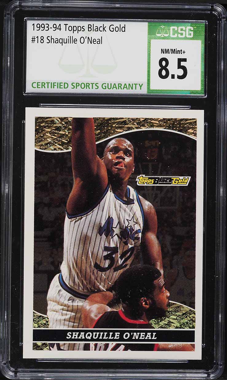 1993 Topps Black Gold Shaquille O'Neal #18 CSG 8.5 NM-MT+