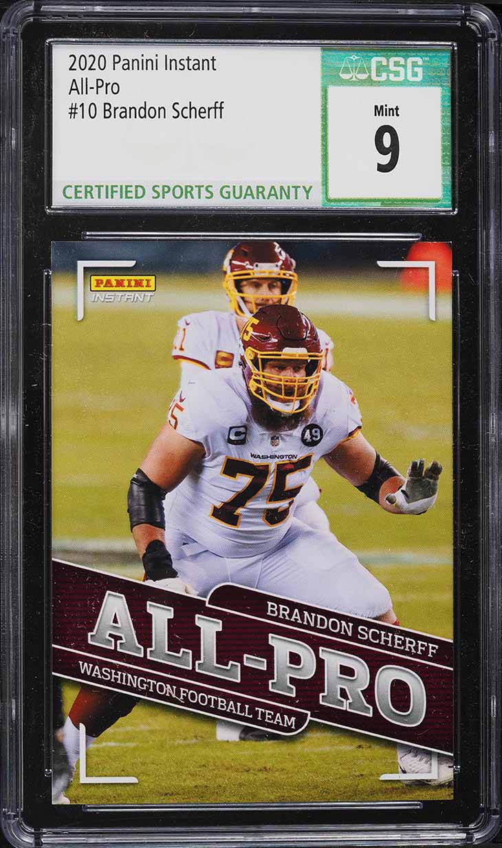 2020 Panini Instant All-Pro Brandon Scherff #10 CSG 9 MINT