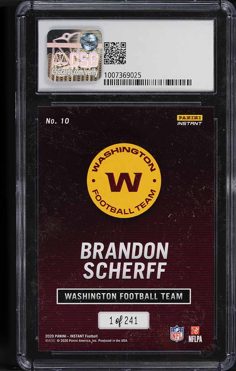 2020 Panini Instant All-Pro Brandon Scherff #10 CSG 9 MINT