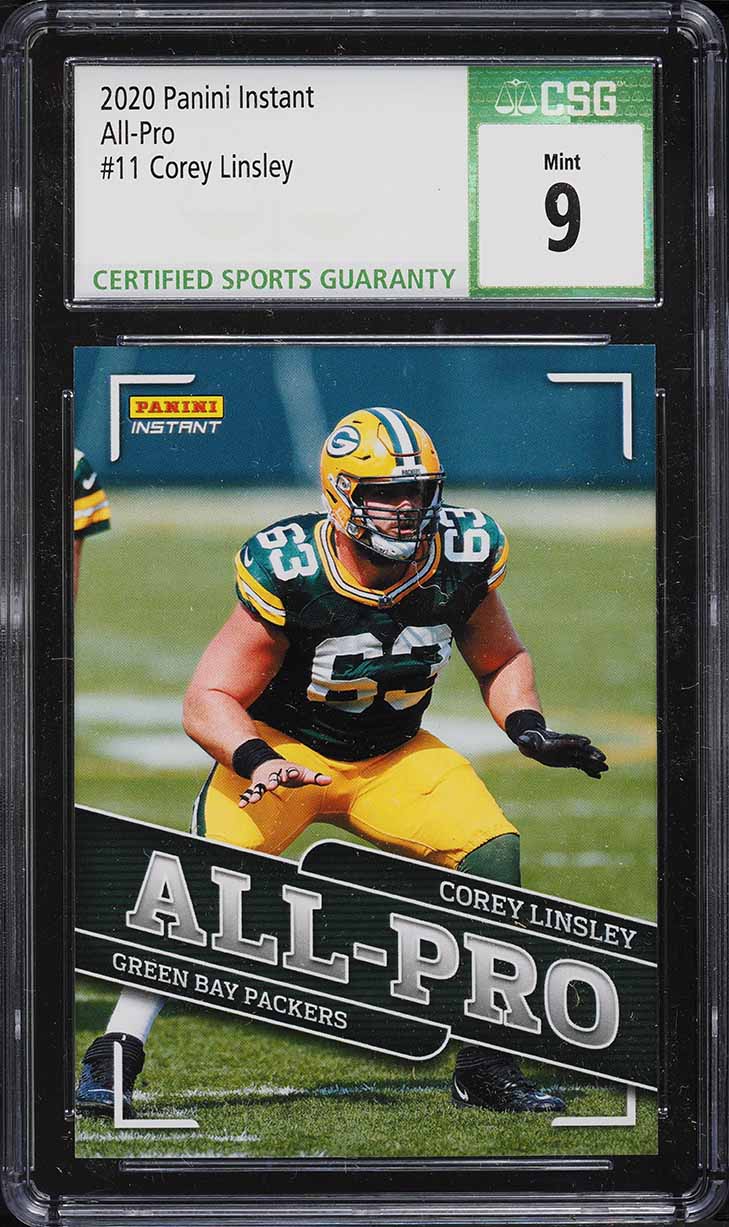 2020 Panini Instant All-Pro Corey Linsley #11 CSG 9 MINT