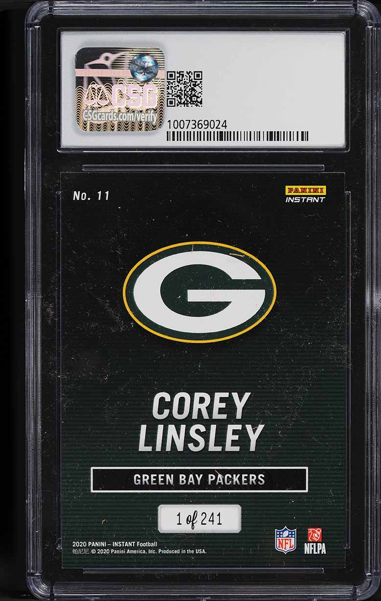 2020 Panini Instant All-Pro Corey Linsley #11 CSG 9 MINT