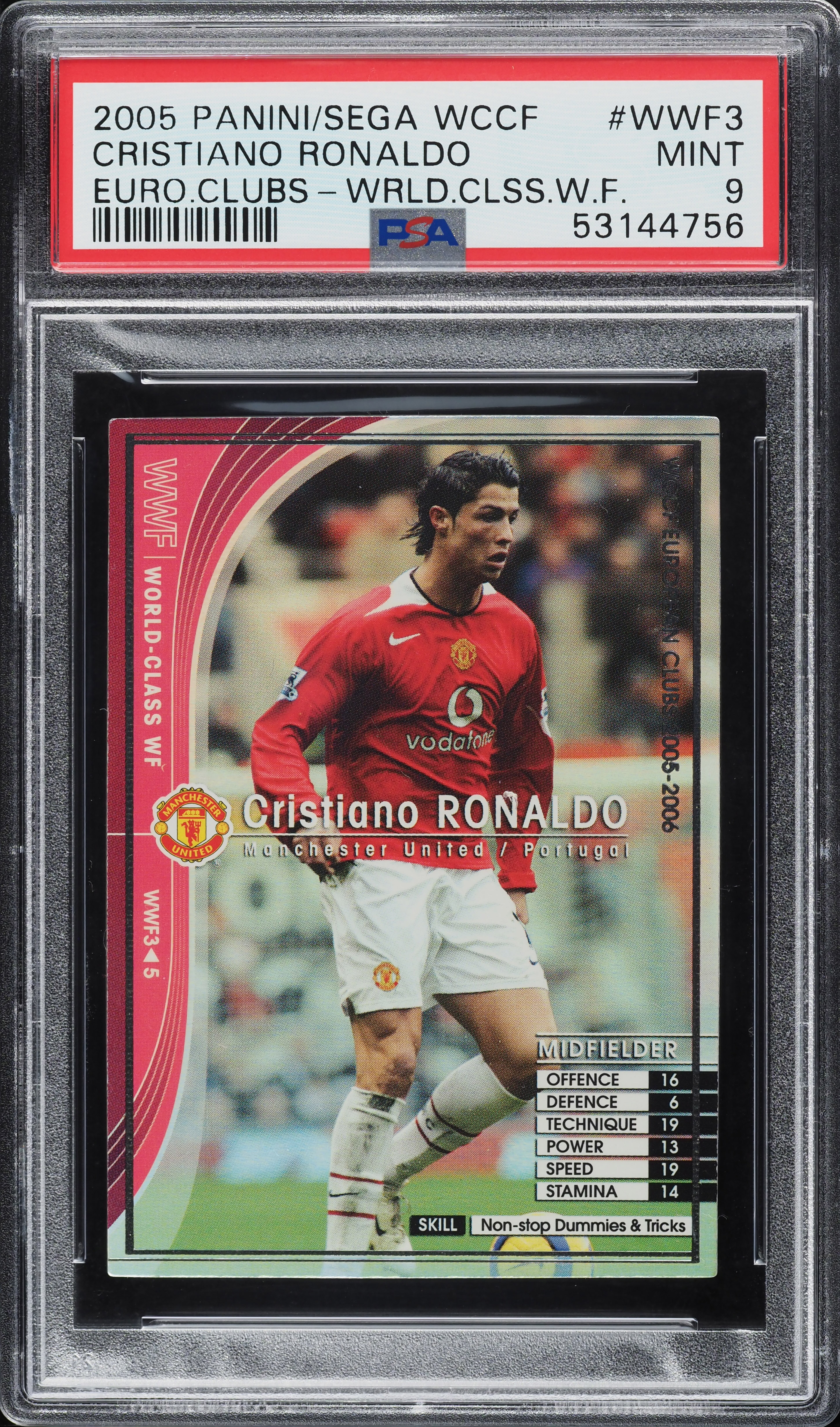 2005 Panini Sega WCCF European World Class Forwards Cristiano