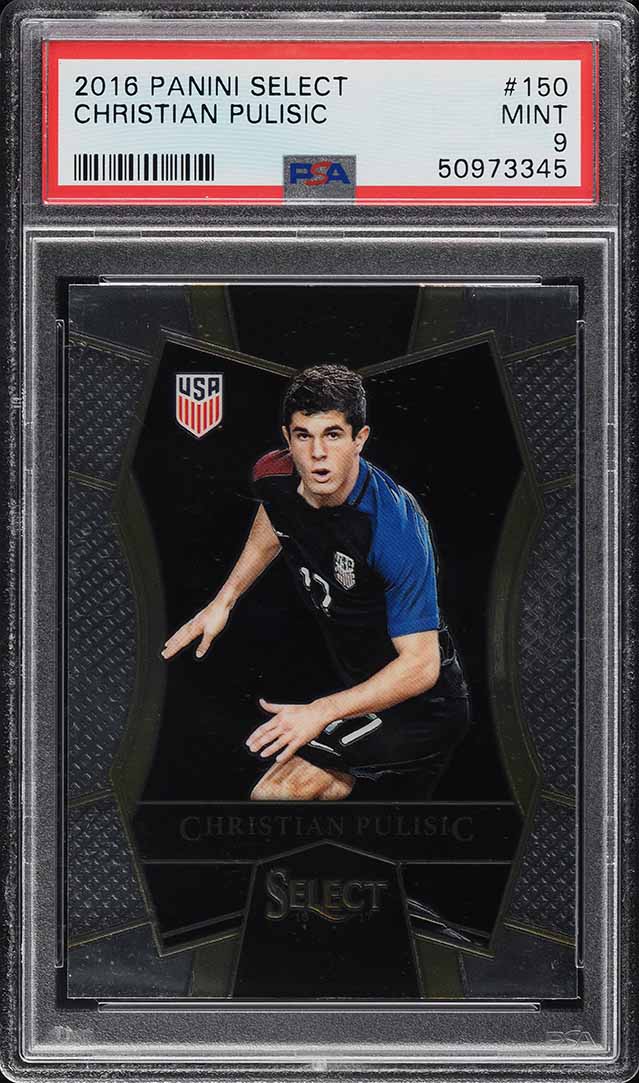 2016 Select Soccer Christian Pulisic ROOKIE RC #150 PSA 9 MINT on