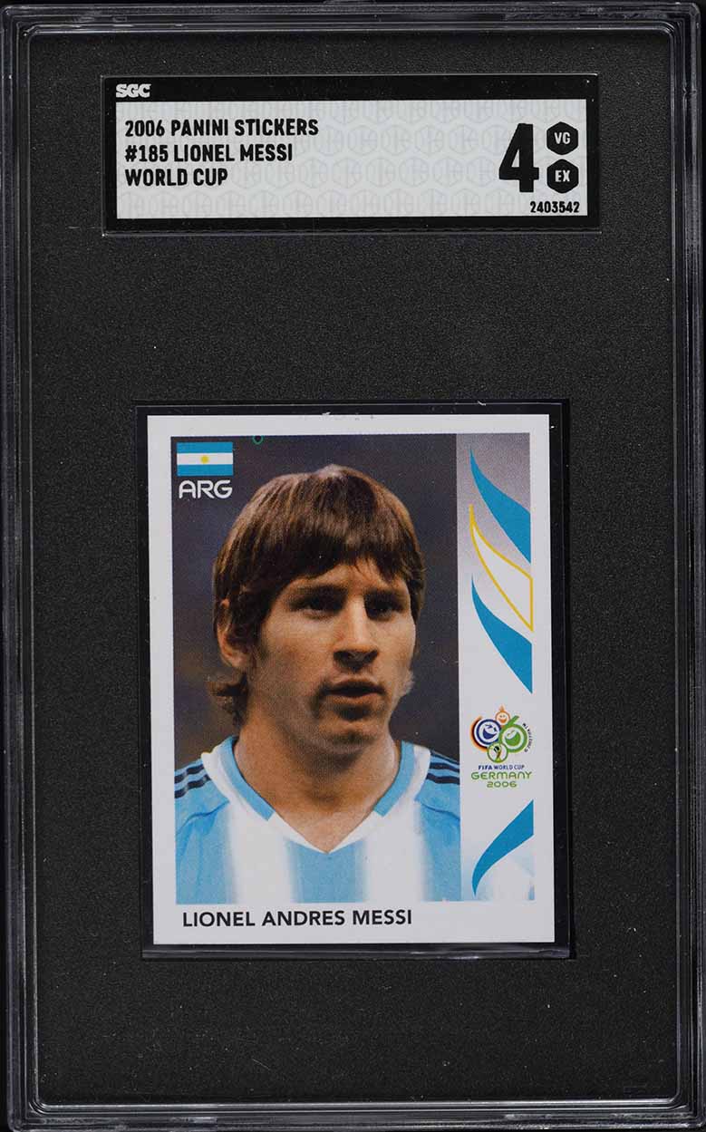 2006 Panini World Cup Sticker Lionel Messi #185 SGC 4 VGEX
