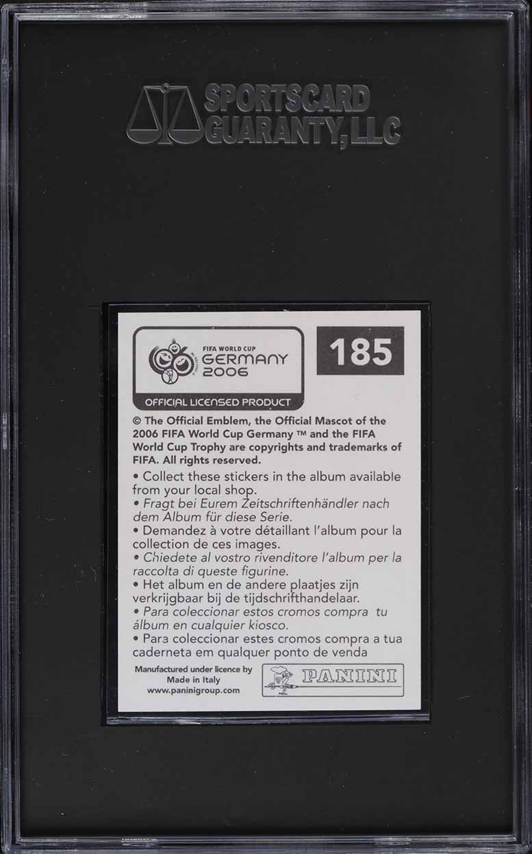 2006 Panini World Cup Sticker Lionel Messi #185 SGC 4 VGEX