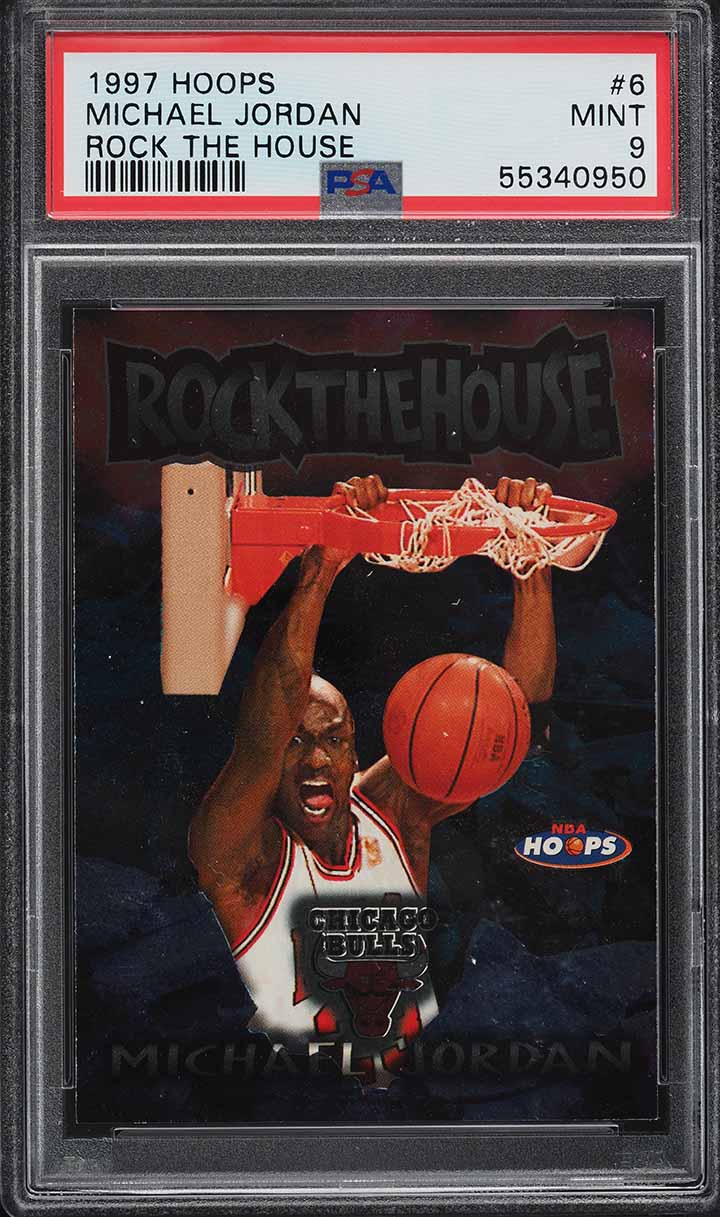 1997 Hoops Rock The House Michael Jordan #6 PSA 9 MINT