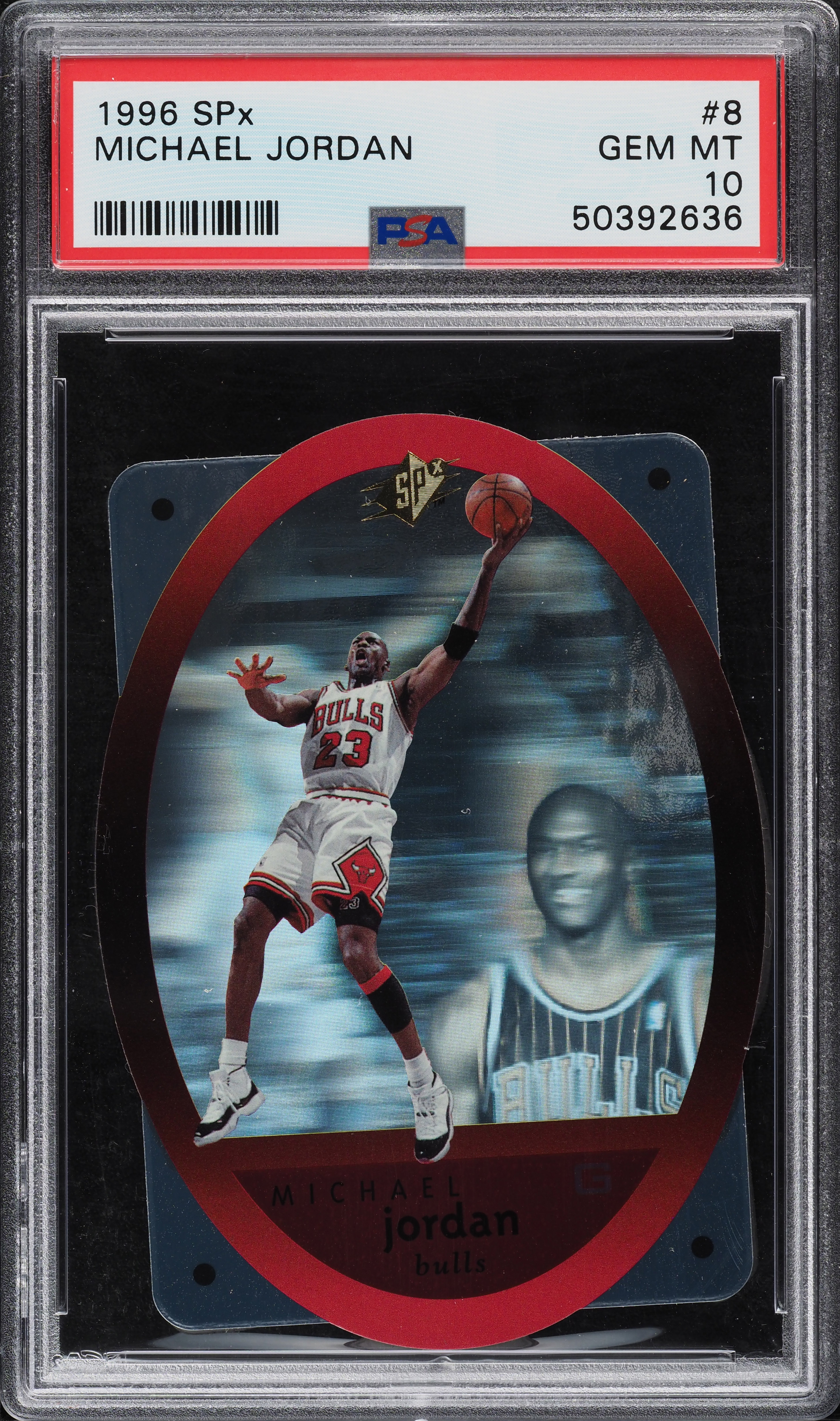1996 SPx Die-Cut Michael Jordan #8 PSA 10 GEM MINT on Fanatics Collect