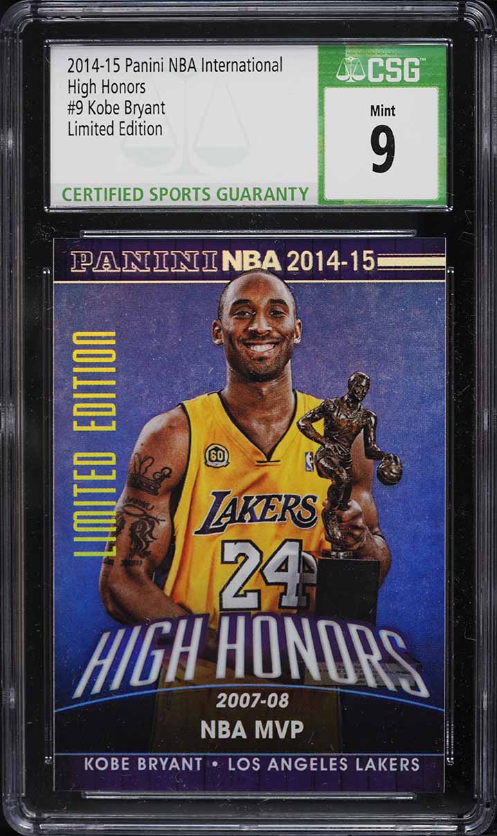 2014 Panini NBA International High Honors Limited Edition Kobe Bryant #9 CSG 9