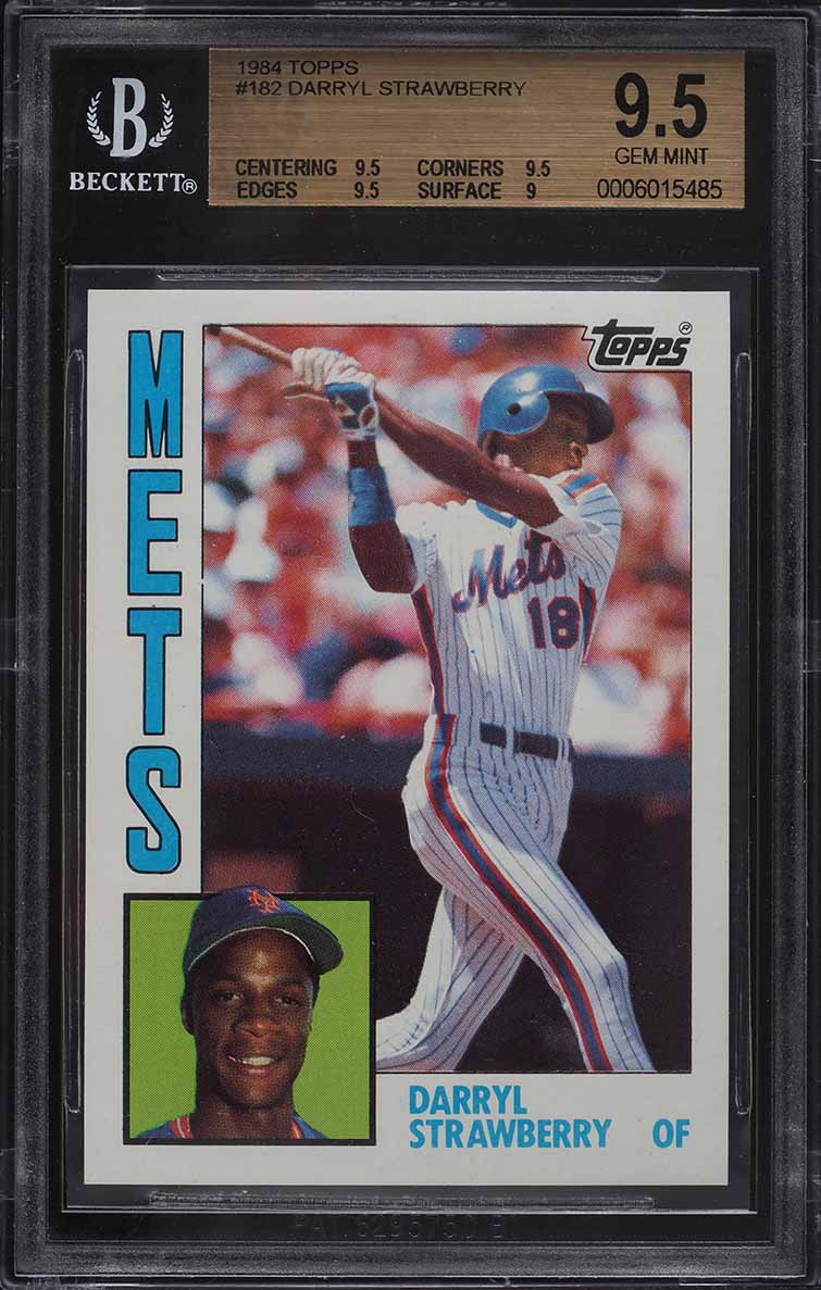 1984 Topps Darryl Strawberry ROOKIE #182 BGS 9.5 GEM MINT