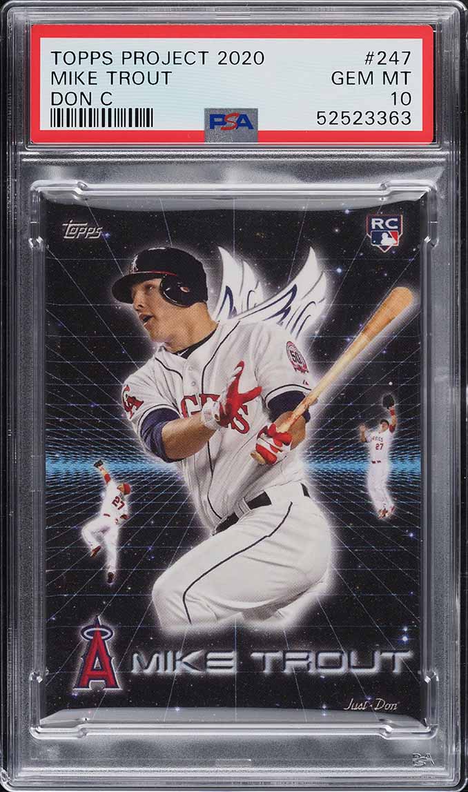 2020 Topps Project 2020 by Don C Mike Trout #247 PSA 10 GEM MINT