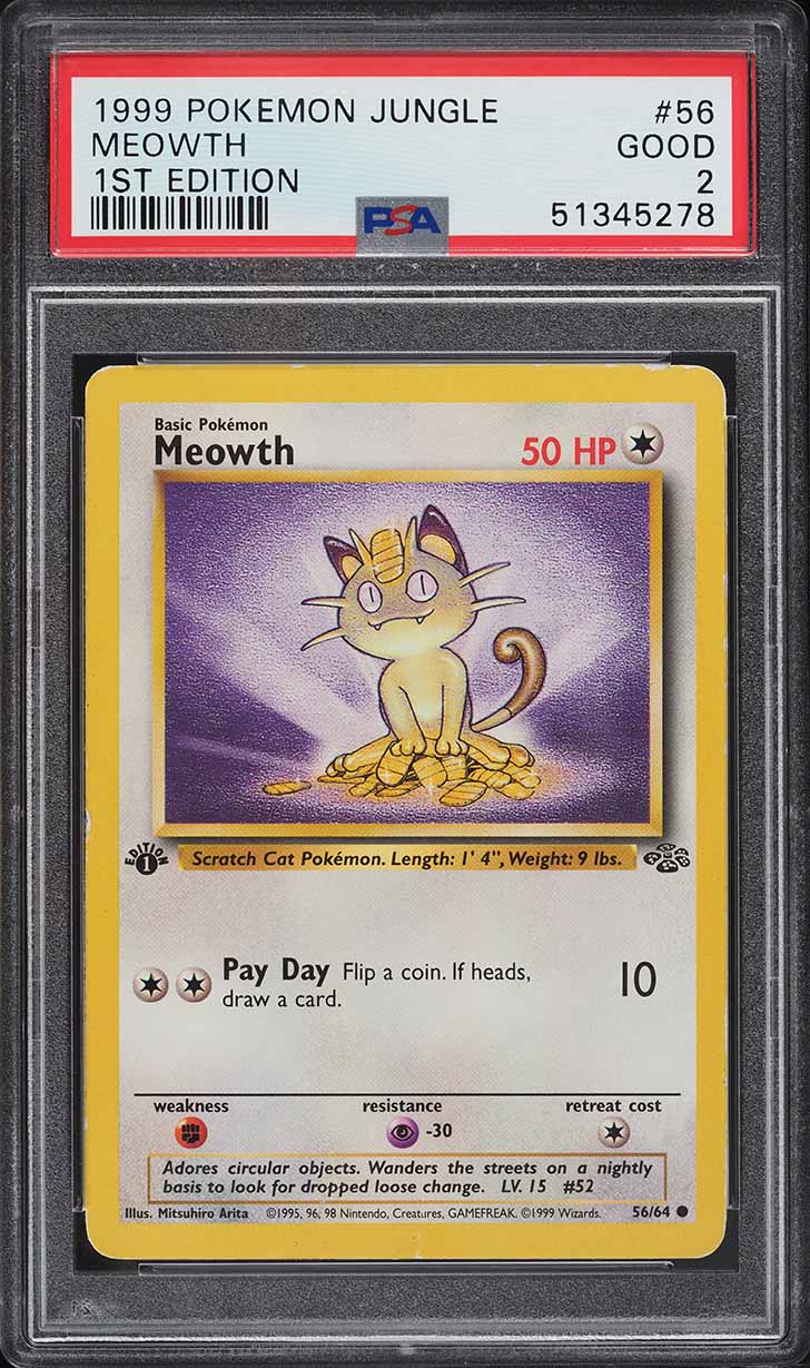 first edition meowth pokemon card Meowth 1st edition fossil? : r/PokemonTCG