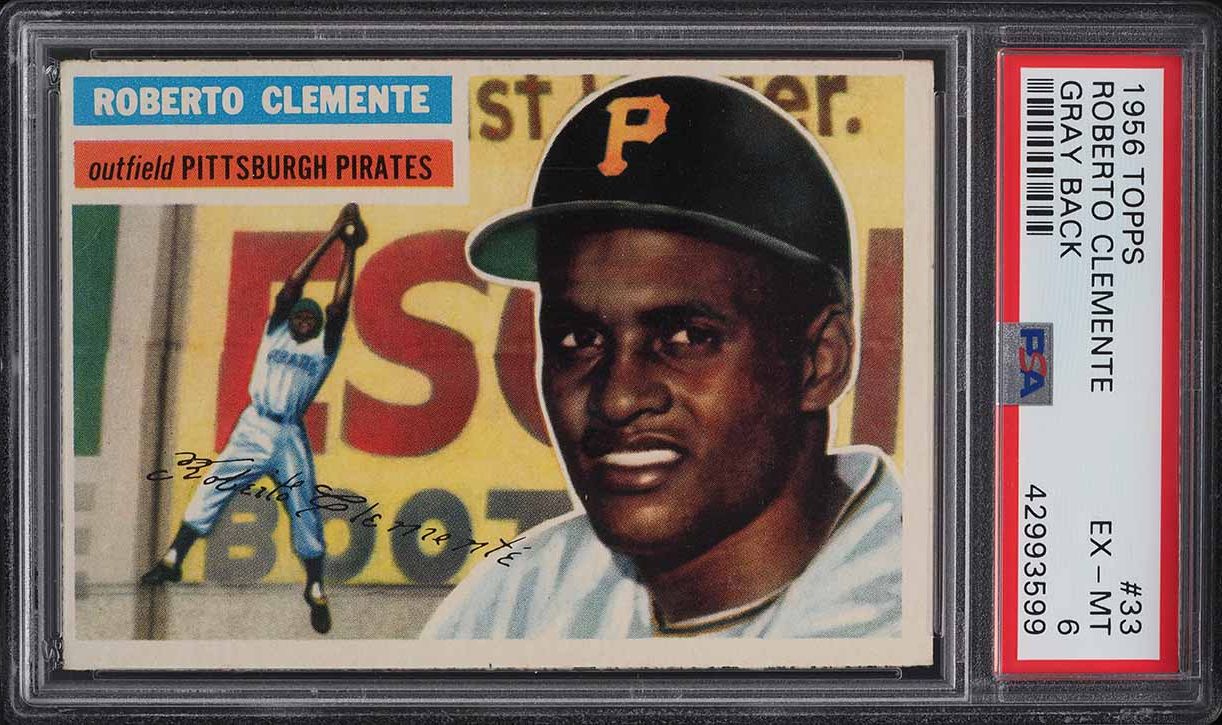 1956 Topps Roberto Clemente #33 PSA 6 EXMT