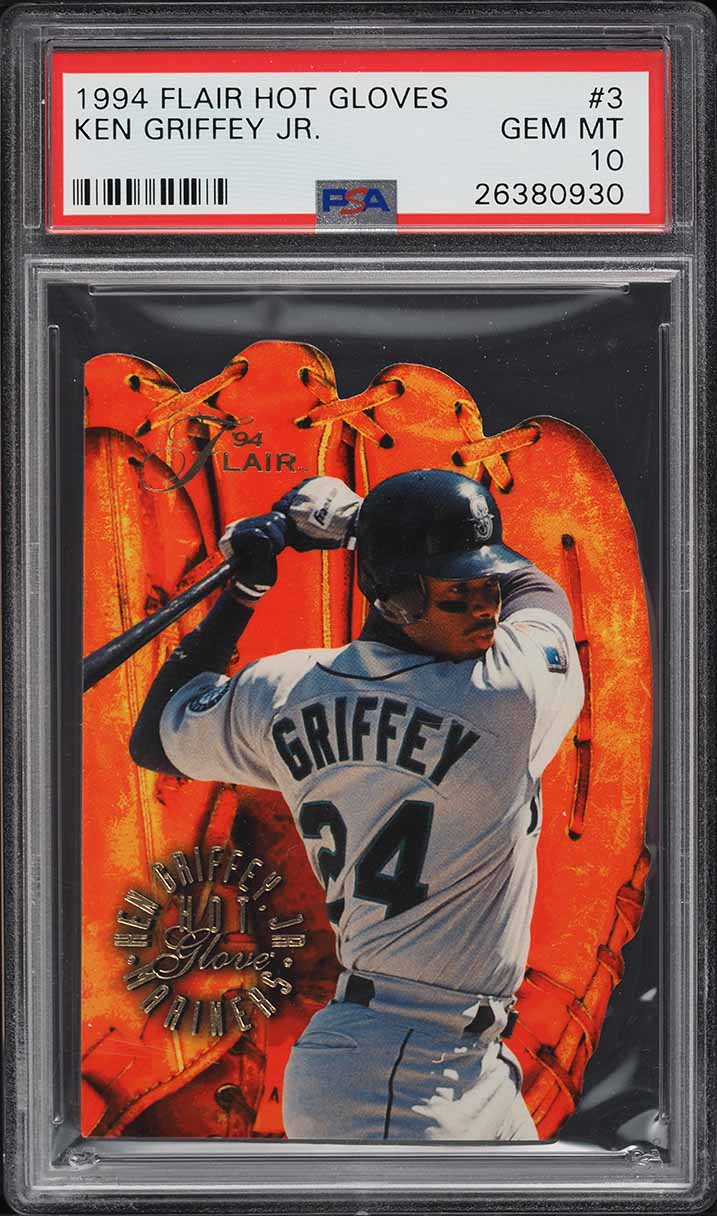1994 Flair Hot Gloves Ken Griffey Jr. #3 PSA 10 GEM MINT