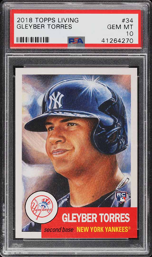 2018 Topps Living Gleyber Torres ROOKIE #34 PSA 10 GEM MINT on