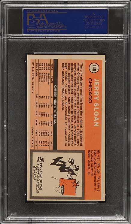 1970 Topps Basketball Jerry Sloan ROOKIE #148 PSA 8 NM-MT