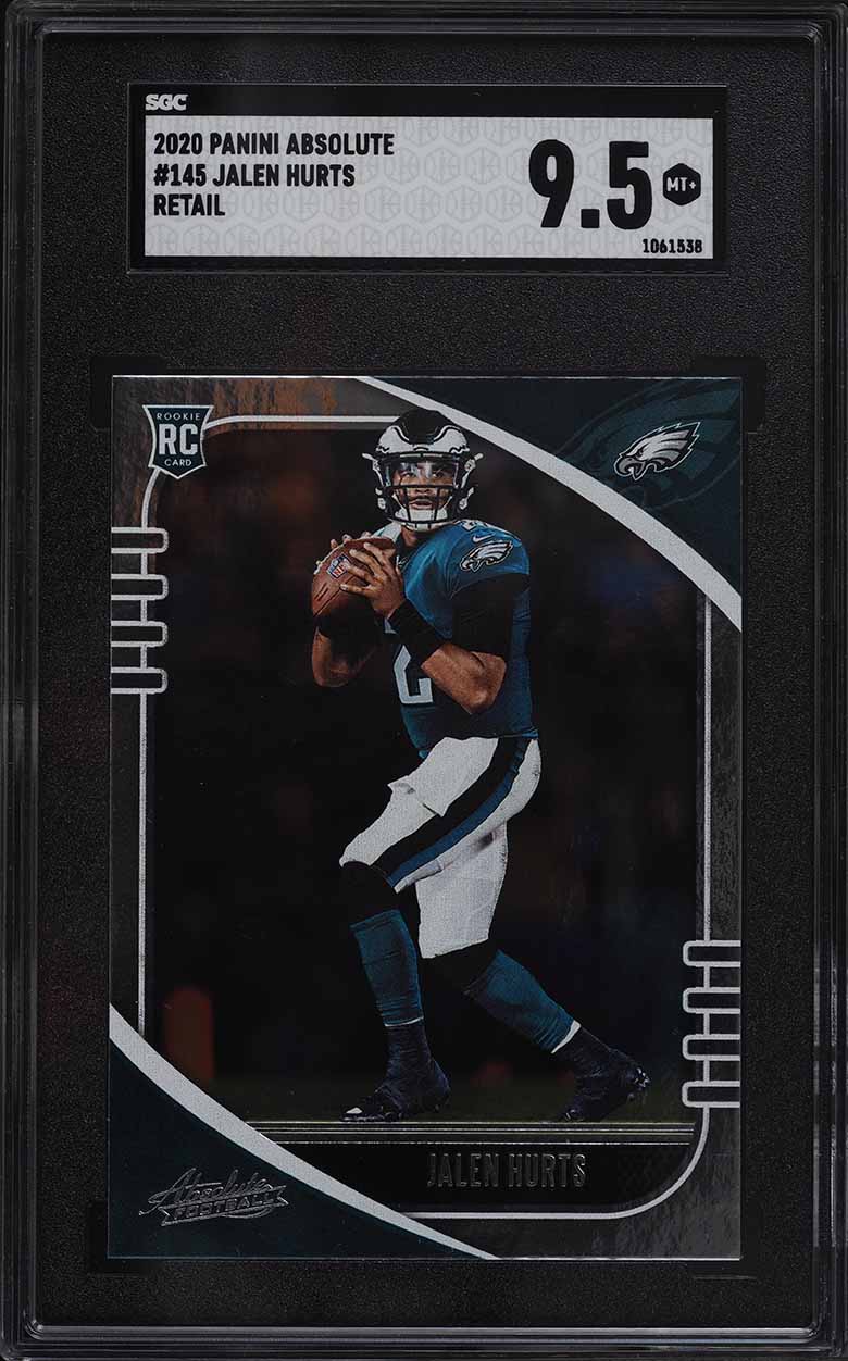 2020 Panini Absolute Retail Jalen Hurts ROOKIE RC #145 SGC 9.5 MINT+