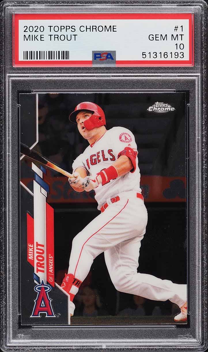 2020 Topps Chrome Mike Trout #1 PSA 10 GEM MINT