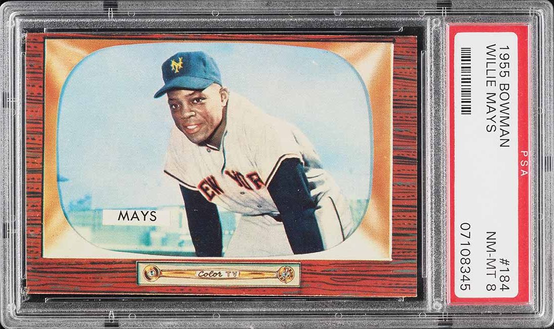 1955 Bowman Willie Mays #184 PSA 8 NM-MT