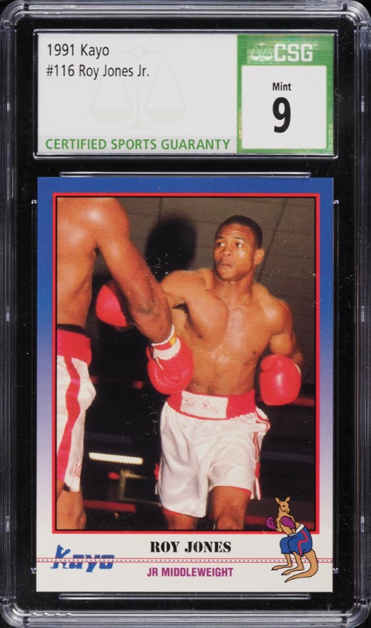 1991 Kayo Boxing Roy Jones Jr. ROOKIE #116 CSG 9 MINT