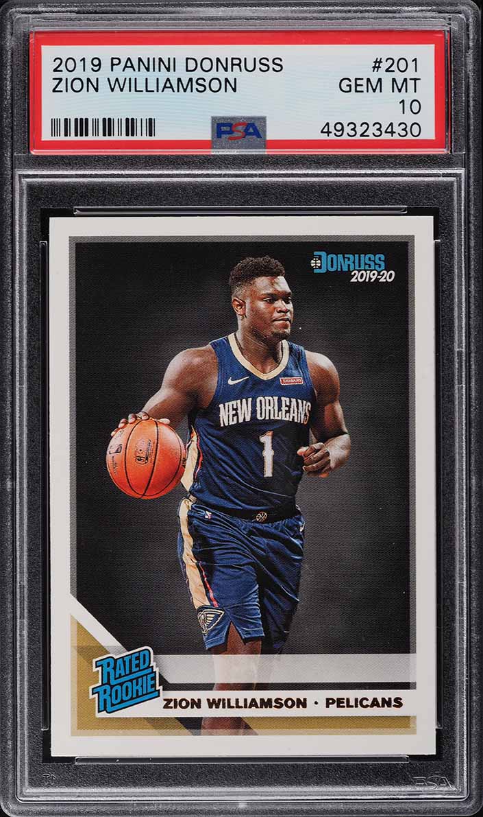 2019 Donruss Basketball Zion Williamson ROOKIE #201 PSA 10 GEM MINT