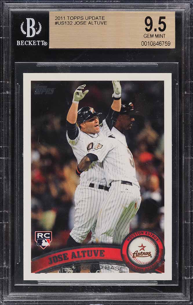 2011 Topps Update Jose Altuve ROOKIE #US132 BGS 9.5 GEM MINT