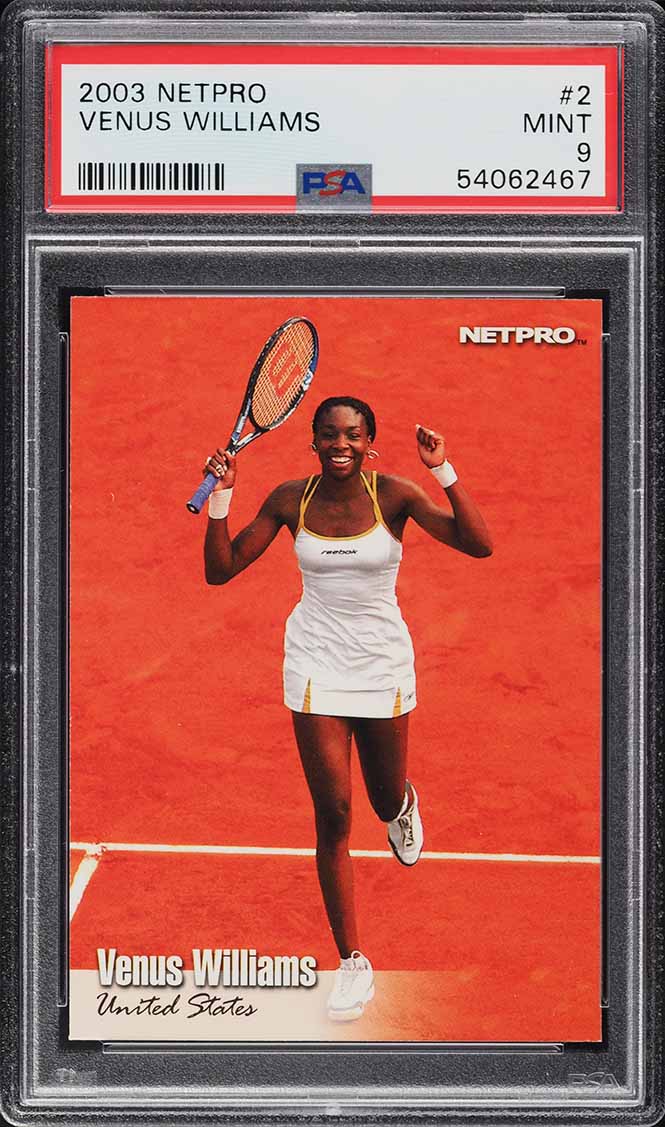 2003 Netpro Tennis Venus Williams ROOKIE #2 PSA 9 MINT on Fanatics
