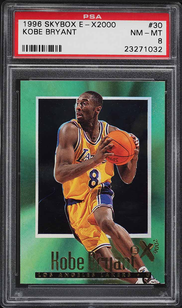 1996 Skybox Z-Force Z-Peat Zebut Kobe Bryant ROOKIE #3 PSA 8 NM-MT
