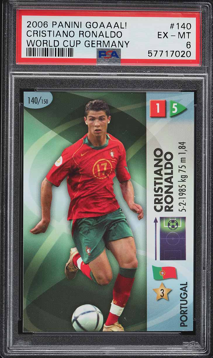 2006 Panini World Cup Germany Cristiano Ronaldo #169 PSA 8 NM-MT