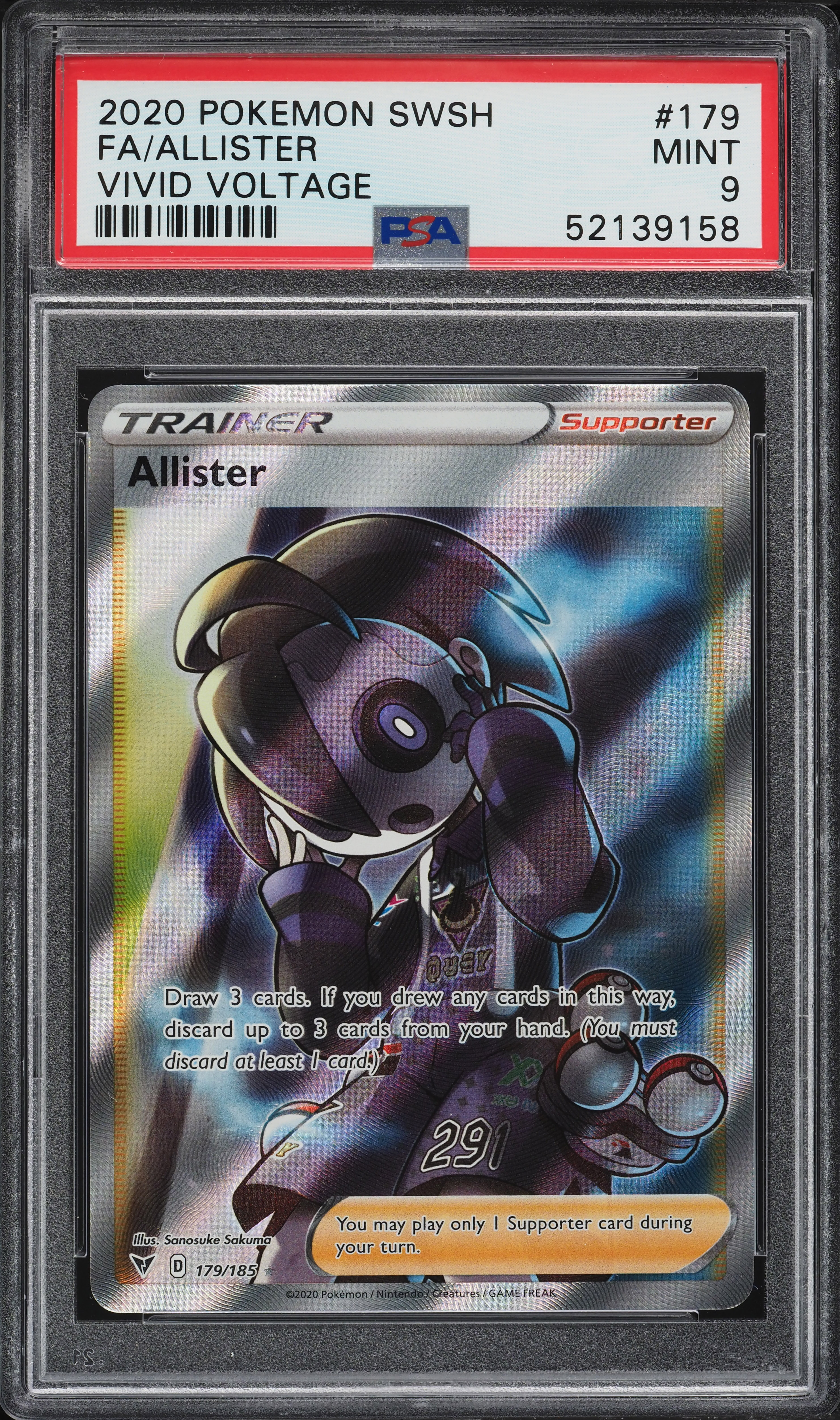 allister pokemon card price Allister Full Art - 179/185 - Vivid Voltage main image 1
