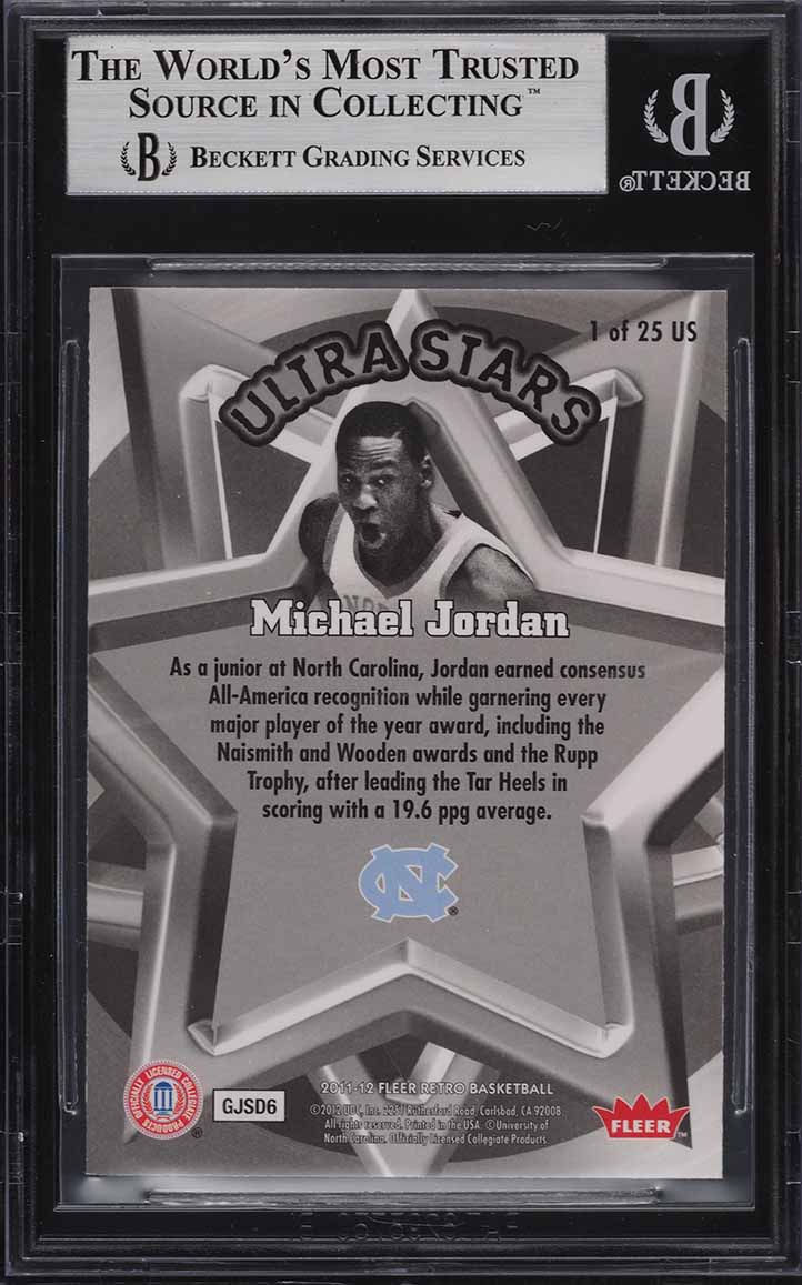 2011 Fleer Retro Ultra Stars Michael Jordan #1 BGS 9 MINT