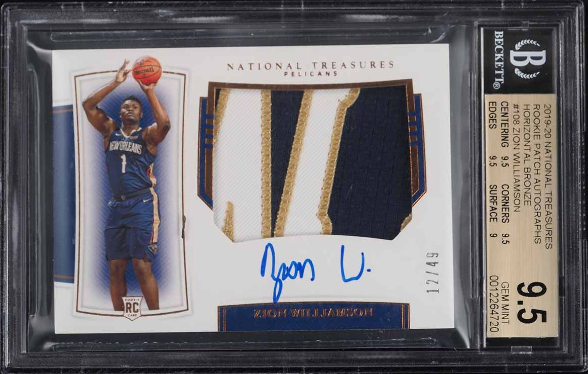 2019 Hoops Zion Williamson ROOKIE RC #258 PSA 10 GEM MINT on