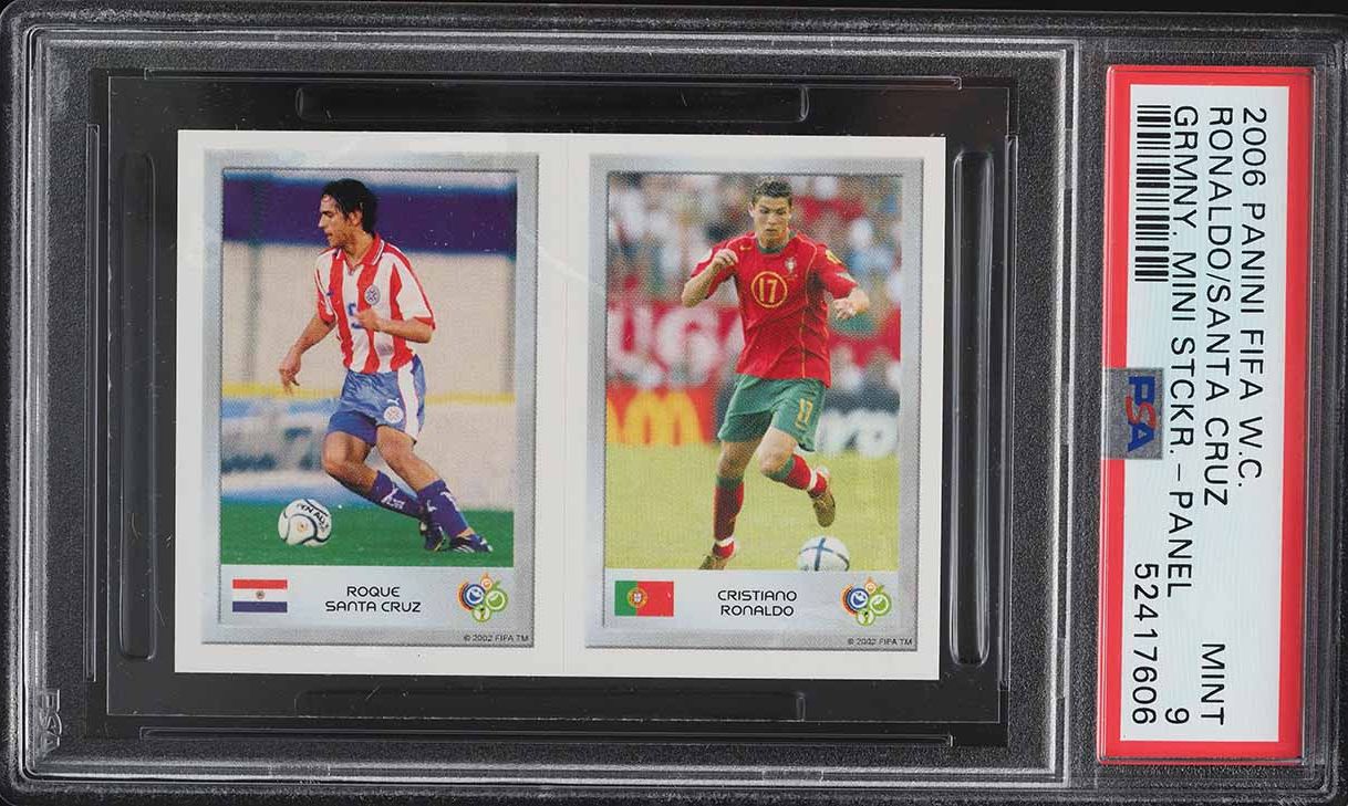 2006 Panini FIFA World Cup Germany Mini Sticker Cristiano Ronaldo