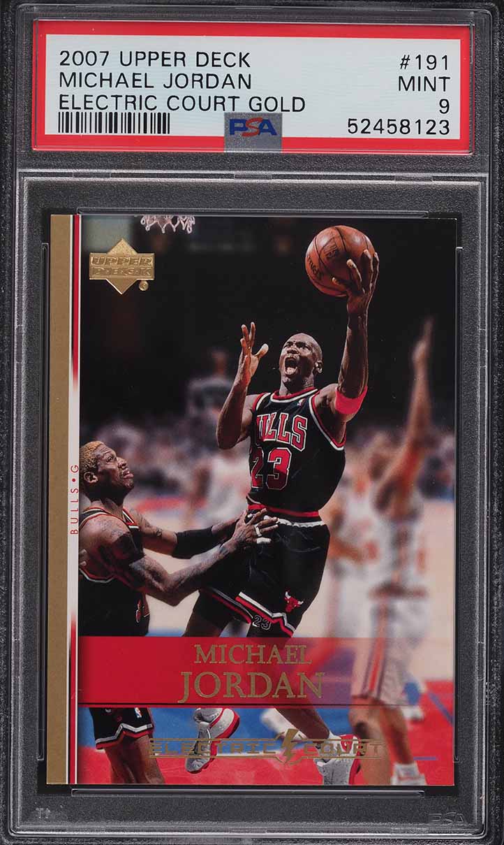 2007 Upper Deck Electric Court Gold Michael Jordan #191 PSA 9 MINT