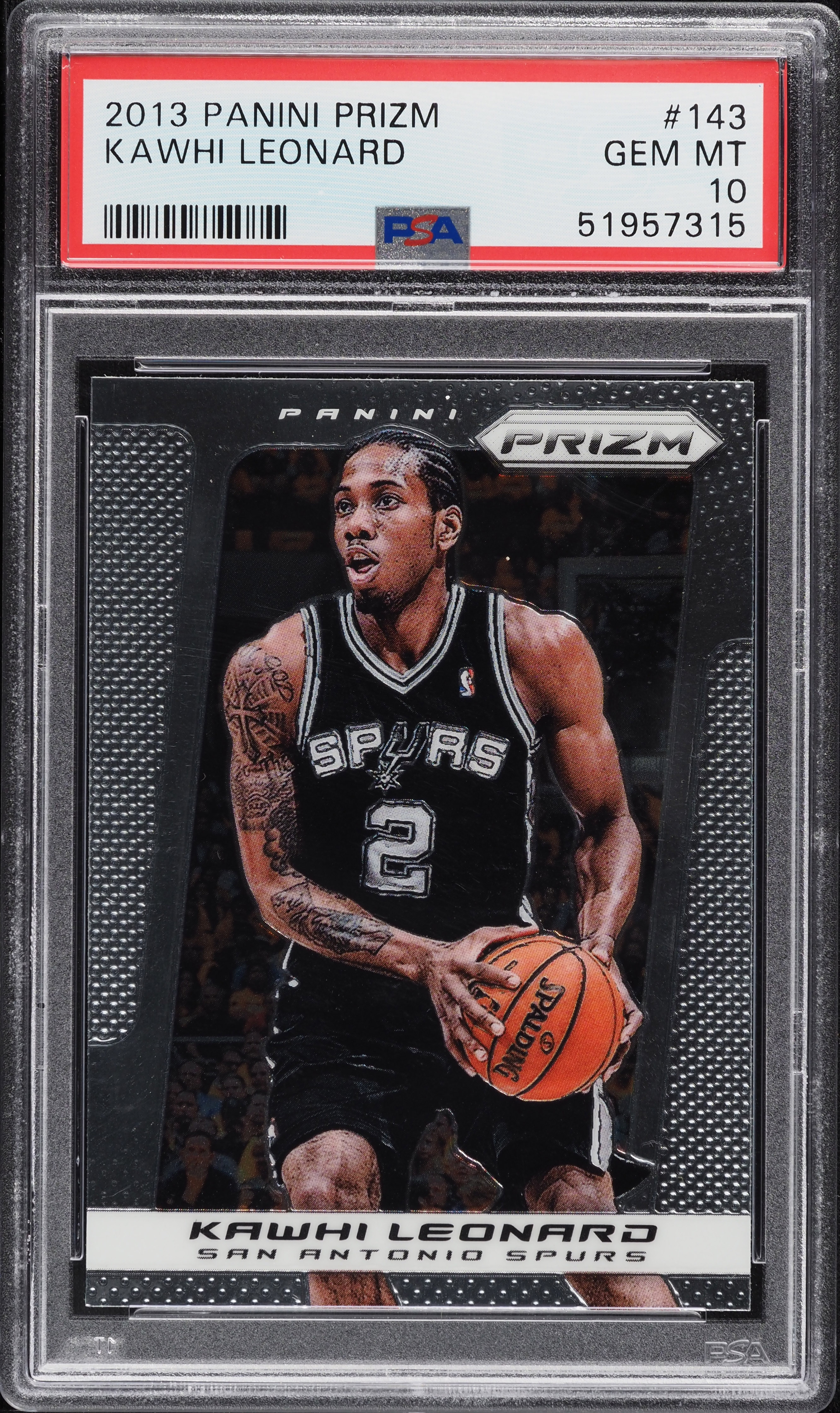 2013-14 Panini Prizm Kawhi Leonard カード 2013 Panini Prizm Kawhi Leonard #143 PSA 10 GEM MINT on Fanatics