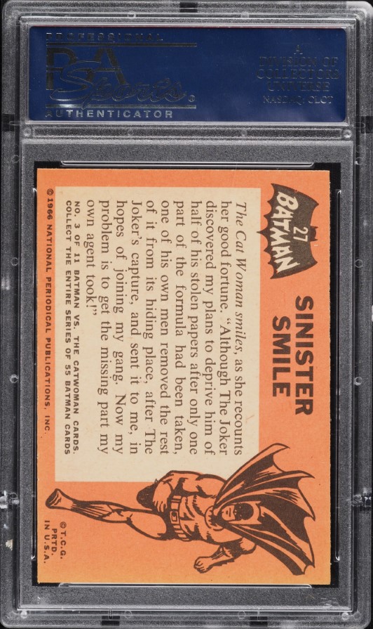 1966 Topps Batman Sinister Smile #27 PSA 9 MINT