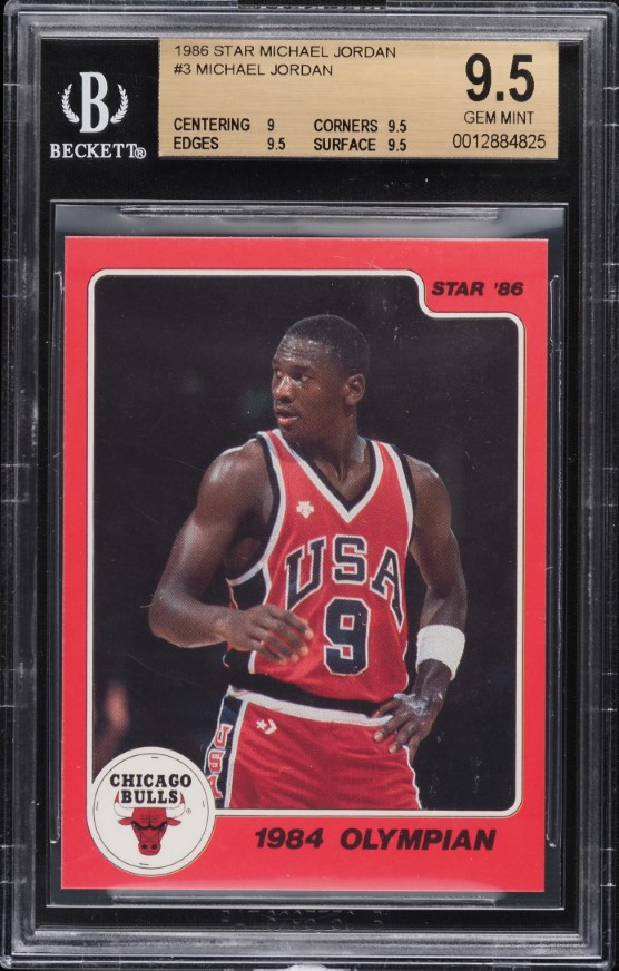 1986 Star MJ Michael Jordan ROOKIE #3 BGS 9.5 GEM MINT