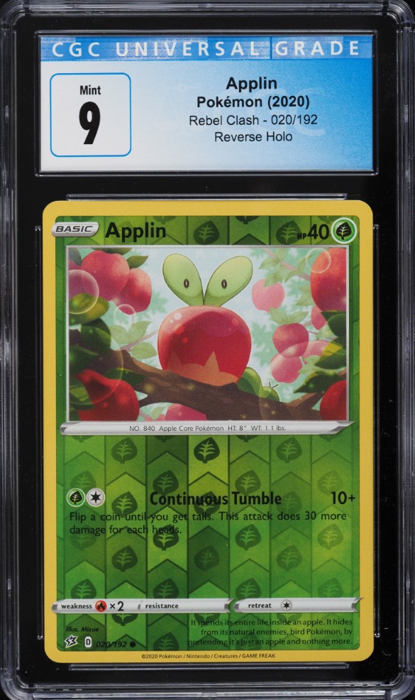 2024 Pokemon Japanese SV Crimson Haze AR Applin #77 CGC 9.5 MINT+ on  Fanatics Collect